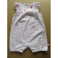 Noukie'S - Combi Kort - Meisjes - Wit met stippen all over - Glitter - 6 maand 68