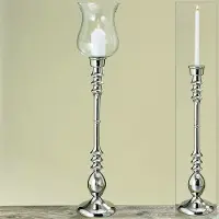 Boltze Windlicht - 105 cm - Ø 20 cm - Zilver