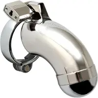 Rimba - Kuisheidskooi - Metalen Peniskooi Met Hangslot - Gesloten model - One Size - Zilver