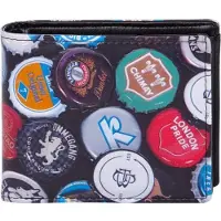 Shagwear Portemonnee - Stoere Billfold Heren Portemonnee - Mannen - Kunstleer - Beer Caps (009880W)
