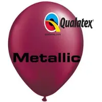 Qualatex Ballonnen Metallic Burgundy 30 cm 100 stuks
