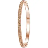Lucardi Dames Armband roseplated light peach kristal - Staal - Armband - Cadeau - Stijlvol - Rosékleurig