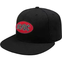 Ginza.se AC/DC - Oval Logo Snapback Pet - Zwart