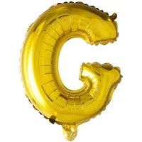 Wefiesta Letter G folie ballon goud.