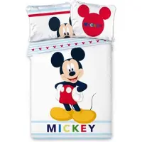 Mickey Mouse dekbedovertrek - 140x200 cm. - Mickey dekbed