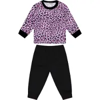Beeren pyjama Panter meisjes roze/zwart