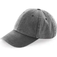 Bagbase Senvi Low Profile Vintage Cap - Zwart