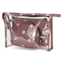 Benzi - Perla - toilettas / make-uptas - set 3 delig - blauw