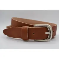 Scotts Bluf Echt lederen casual cognac damesriem / herenriem - Maat: 115