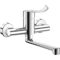 Delabie Muurmgkrn Securit EP vr spoelt draaib uitl L200,hyg hend,S-kop