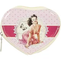 Clayre & Eef FAP0117 - Beurs - 9 x 12 cm - synthetisch - pink