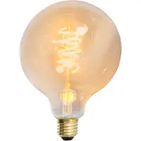 Calex Filament LED Lamp - E27 - Vintage Lichtbron - 12.5cm - Goud - Warm Wit Licht - Dimbaar