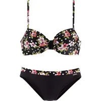 LASCANA Bikini groen / rosa / rood / zwart