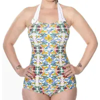 Banned - Shoreline Badpak - Bloemen - XL - Multicolours