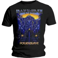 Rock Off Iron Maiden - Dark Ink Powerslaves Heren T-shirt - 2XL - Zwart