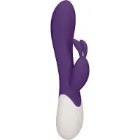 Heat Flame - Rechargeable Heating G-Spot Rabbit Vibrator - Paars