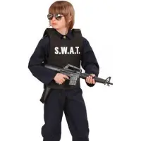 Widmann SWAT politie vest - verkleedkleding - voor kinderen - verkleedaccessoires - Carnaval politiekleding