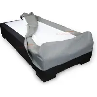 Slaaploods.nl Boxspring Hoes - 90 x 220 cm - Hoogte 20 cm - Grijs I91