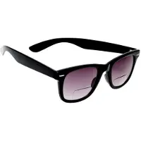 Haga Eyewear Zonneleesbril Lix Wayfarer - Zwart Glanzend - Unisex - Leessterkte +1.00 - 100% UV-A en UV-B Bescherming - Inclusief Microvezel Pouch