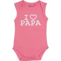 Fun2Wear Romper love papa Pink maat 68