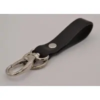 Scotts Bluf ZWARTE SLEUTELHANGER MET STRAK DESIGN. GEMAAKT VAN TOP KWALITEIT ITALIAANS VOL NERF LEDER
