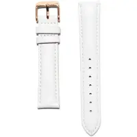 KRAEK White Leather Rose Gold | 18 mm 18 mm horlogebandje