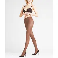 Falke Matt Deluxe mat transparant 30 Denier panty maillot dames huidskleur - Maat S-M