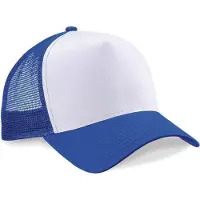 Beechfield 5x Truckers baseball caps blauw/wit voor volwassenen - voordelige petjes/caps 5 stuks