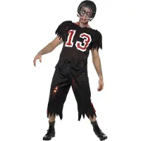 Coolstuff American football zombie kostuum voor heren Halloween pak - Verkleedkleding - Small