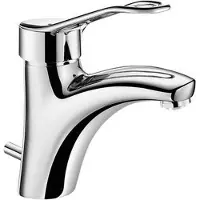 Delabie Mechanische wastafelmengkraan hoogte 85 mm lange hendel
