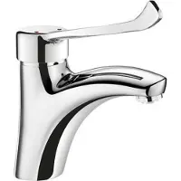Delabie Wastafelmengkrn EP H.85 L.135 z. trekplug hygiën. hendel