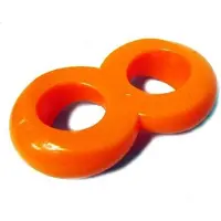 Zizi Dubbele cockring Cosmic - oranje