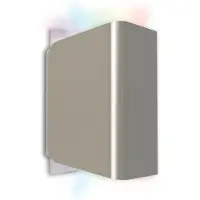 IDual Temis - LED buitenwandlamp in geb. nikkel
