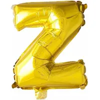 Wefiesta Metallic Folie letter ballon Z goud.