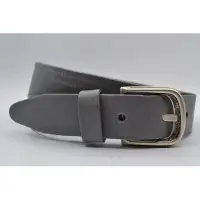 Scotts Bluf Echt lederen licht grijze casual damesriem / herenriem - Maat: 105 jeansriem