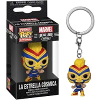 Funko POP! Portachiavi Funko Pop ! Marvel Lucha Libre : Captain Marvel