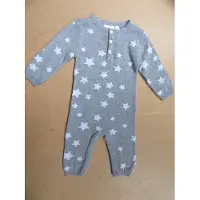 Noukie'S combi fijn gebreid , grijs met bleek blauwe ster , 3 maand