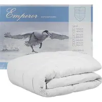 ISleep Emperor Donzen Dekbed Enkel - 90% Eendendons - Litsjumeaux - 240x200 cm - Wit