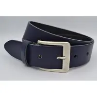 Scotts Bluf 4cm brede marine blauwe echt lederen jeans riem maat 85