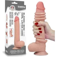 Kaalimato - Sliding Skin Dildo 9" / 23 cm (Ø 3.5 CM) - Nude