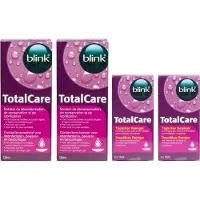 Blink Voordeelactie TotalCare solution 2 x 120 ml + cleaner 2 x 30 ml - Voordeelverpakking - Lenzenvloeistof