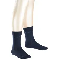 Esprit Foot Logo 2-Pack Kinderen Sokken - Blauw - Maat 35-38