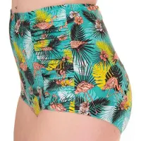 Banned - Wanderlust Bikinibroekje - Flamingo - M - Multicolours/Groen
