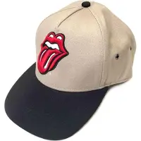 Ginza.se The Rolling Stones - Classic Tongue Snapback Pet - Creme/Zwart