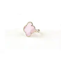 Sophie model Fiori ring in zilver lichtroze