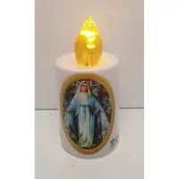 Subito Led Kaars - Maria (LUNARIS R) - Geel (warm wit) - Automatisch AAN bij donker UIT bij daglicht - 1200 branduren