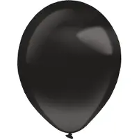 Amscan ballonnen Pearl 12 cm latex zwart 100 stuks