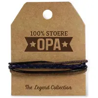 Miko Armband - Stoere Opa | Luxe (bruin)