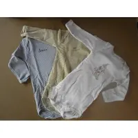 Petit Bateau - 3 Pack - Romper - Body lange mouw - Unie - 1jaar 74