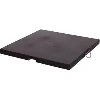 Lesli Living Granietplaat Polish 120kg zwart, afstand gaten diagonaal 16cm